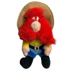 Vintage Yosemite Sam Plush Warner Bros 1987 Looney Tunes 12" Hanging String​​​​